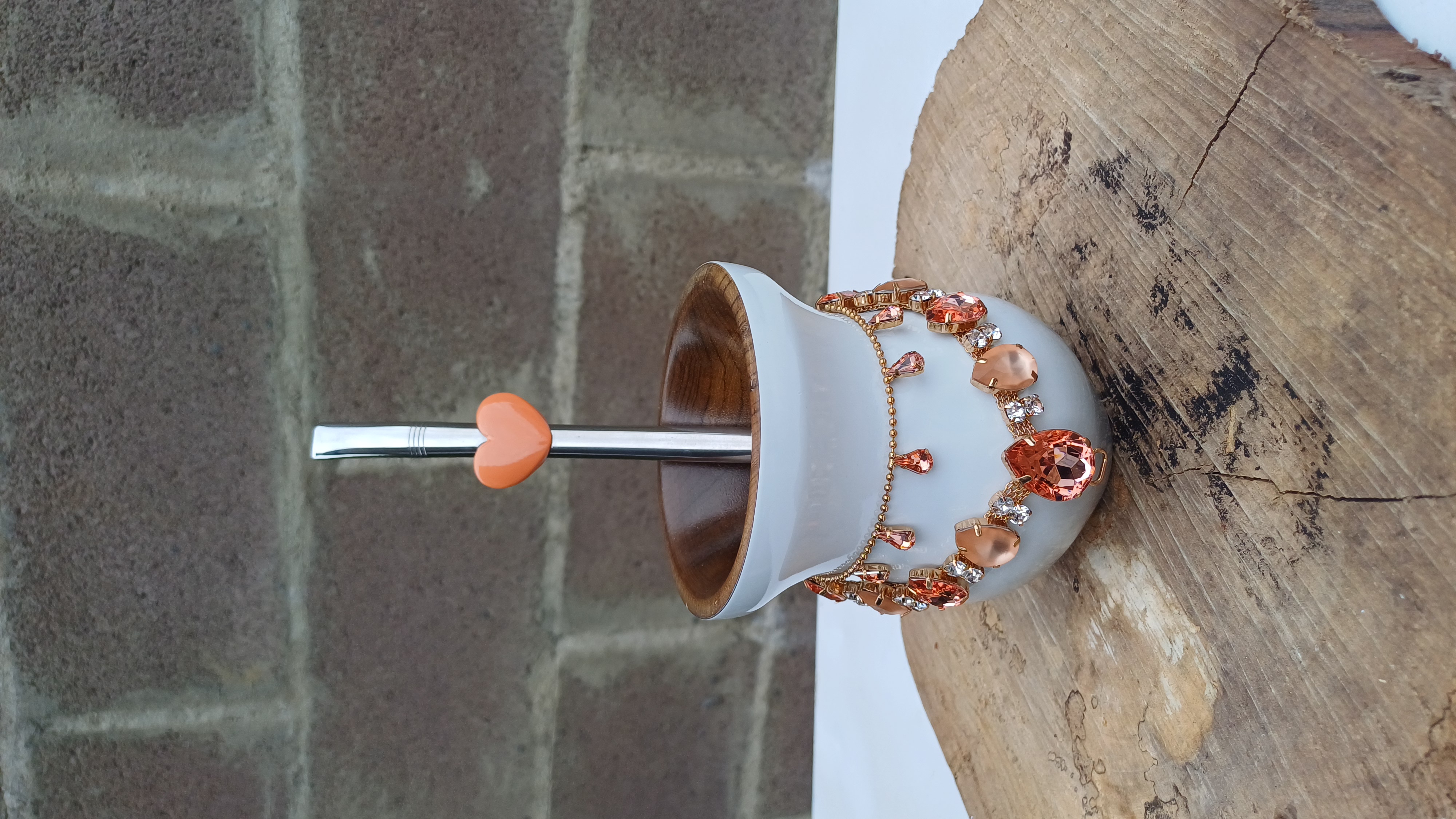 Kit cuia verniz + bomba aplique de coração + chocker