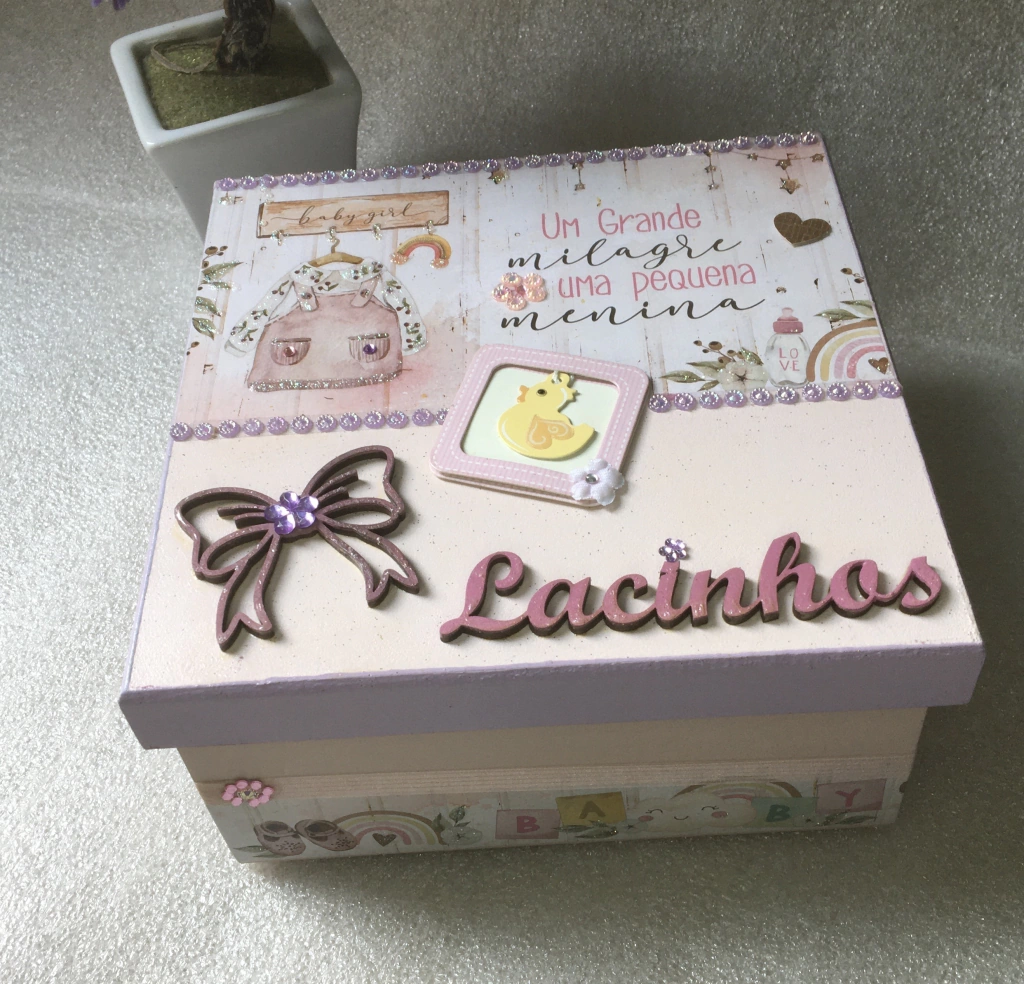 Caixa para laços meninas