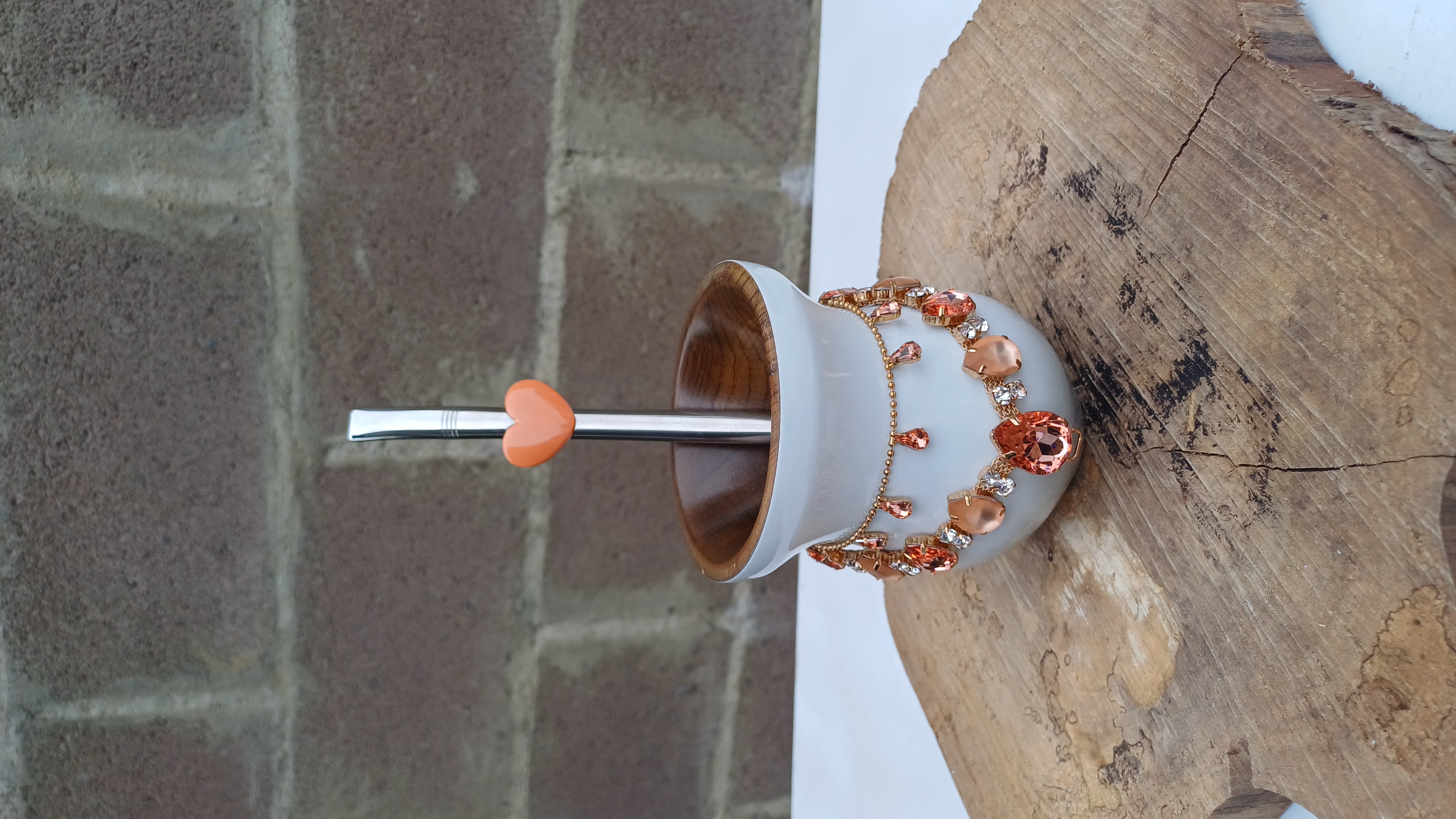 Kit cuia verniz + bomba aplique de coração + chocker